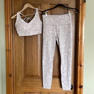 Matching Athleta workout outfit